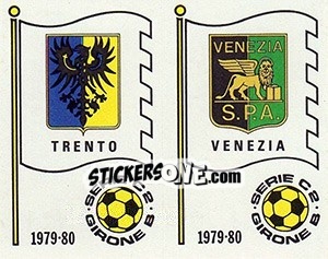 Sticker Scudetto (Trento / Venezia) - Calciatori 1979-1980 - Panini