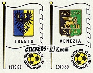 Sticker Scudetto (Trento / Venezia) - Calciatori 1979-1980 n. 553 - Panini