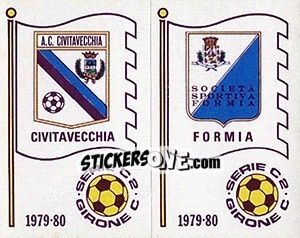 Sticker Scudetto (Civitavecchia / Formia) - Calciatori 1979-1980 - Panini