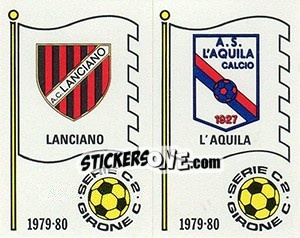 Cromo Scudetto (Lanciano / L'Aquila) - Calciatori 1979-1980 - Panini