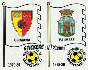 Sticker Scudetto (Osimana / Palmese) - Calciatori 1979-1980 - Panini