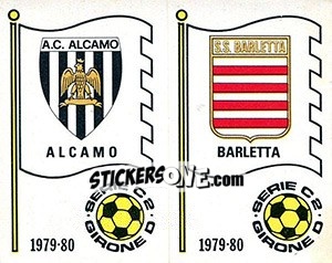 Sticker Scudetto (Alcamo / Barletta) - Calciatori 1979-1980 n. 563 - Panini