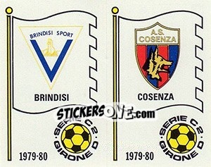 Figurina Scudetto (Brindisi / Cosenza) - Calciatori 1979-1980 - Panini