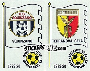 Sticker Scudetto (Squinzano / Terranova Gela) - Calciatori 1979-1980 n. 570 - Panini