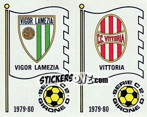 Figurina Scudetto (Vigor Lamezia / Vittoria) - Calciatori 1979-1980 - Panini