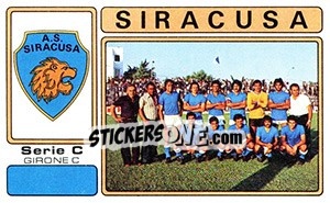 Sticker Siracusa - Calciatori 1976-1977 - Panini