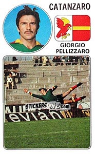 Sticker Giorgio Pellizzaro - Calciatori 1976-1977 n. 19 - Panini