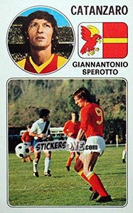 Sticker Giannantonio Sperotto - Calciatori 1976-1977 n. 28 - Panini