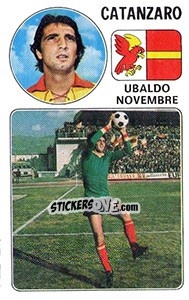 Sticker Ubaldo Novembre - Calciatori 1976-1977 - Panini