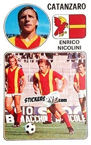 Cromo Enrico Nicolini - Calciatori 1976-1977 - Panini