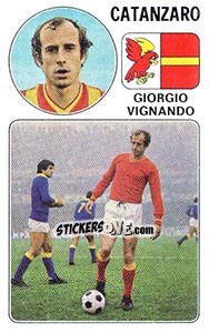 Cromo Giorgio Vignando - Calciatori 1976-1977 - Panini