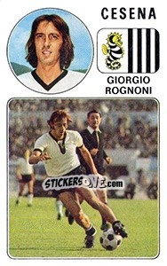 Figurina Giorgio Rognoni - Calciatori 1976-1977 - Panini