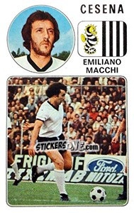 Sticker Emiliano Macchi - Calciatori 1976-1977 - Panini