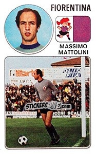 Sticker Massimo Mattolini - Calciatori 1976-1977 n. 53 - Panini