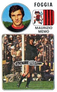 Sticker Maurizio Memo - Calciatori 1976-1977 n. 70 - Panini