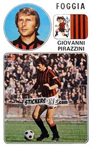 Sticker Giovanni Pirazzini - Calciatori 1976-1977 n. 73 - Panini