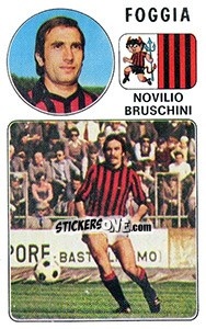 Sticker Novilio Bruschini - Calciatori 1976-1977 n. 74 - Panini
