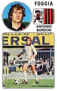 Sticker Antonio Bordon - Calciatori 1976-1977 - Panini