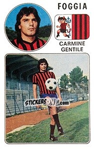 Sticker Carmine Gentile - Calciatori 1976-1977 n. 82 - Panini
