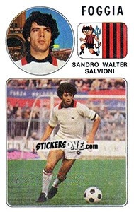 Sticker Sandro Walter Savioni - Calciatori 1976-1977 n. 83 - Panini