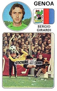 Sticker Sergio Girardi - Calciatori 1976-1977 n. 87 - Panini