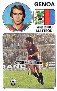 Sticker Antonio Matteoni - Calciatori 1976-1977 - Panini