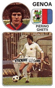 Sticker Pierino Ghetti - Calciatori 1976-1977 - Panini