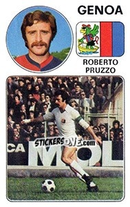 Cromo Roberto Pruzzo - Calciatori 1976-1977 - Panini