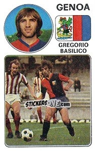 Sticker Gregorio Basilico - Calciatori 1976-1977 n. 102 - Panini