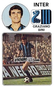 Sticker Graziano Bini - Calciatori 1976-1977 - Panini