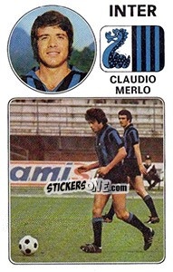 Cromo Claudio Merlo - Calciatori 1976-1977 - Panini