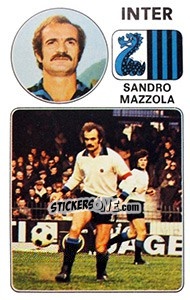 Figurina Sandro Mazzola - Calciatori 1976-1977 - Panini