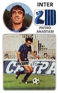 Sticker Pietro Anastasi - Calciatori 1976-1977 n. 113 - Panini