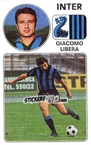 Sticker Giacomo Libera - Calciatori 1976-1977 - Panini