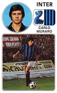 Sticker Carlo Muraro - Calciatori 1976-1977 - Panini