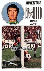 Sticker Dino Zoff - Calciatori 1976-1977 n. 151 - Panini