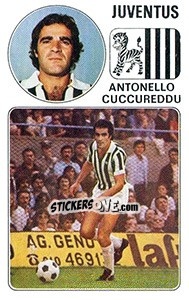 Sticker Antonello Cuccureddu - Calciatori 1976-1977 n. 152 - Panini