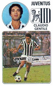 Figurina Claudio Gentile - Calciatori 1976-1977 - Panini