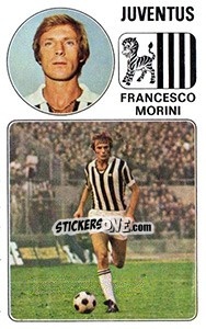 Sticker Francesco Morini - Calciatori 1976-1977 - Panini