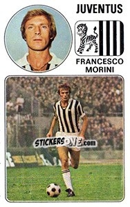 Sticker Francesco Morini - Calciatori 1976-1977 n. 155 - Panini
