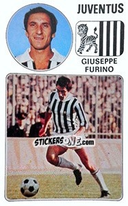 Sticker Giuseppe Furino - Calciatori 1976-1977 n. 156 - Panini