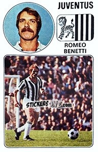 Sticker Romeo Benetti - Calciatori 1976-1977 n. 158 - Panini