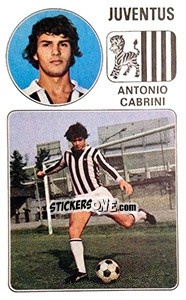 Sticker Antonio Cabrini - Calciatori 1976-1977 n. 164 - Panini