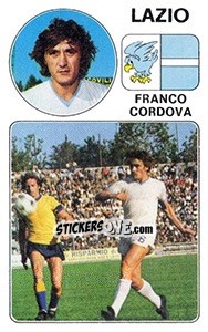 Cromo Franco Cordova - Calciatori 1976-1977 - Panini