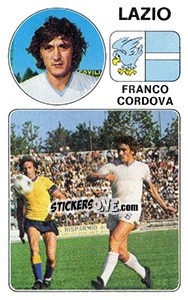 Sticker Franco Cordova - Calciatori 1976-1977 n. 173 - Panini