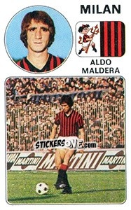 Sticker Aldo Maldera - Calciatori 1976-1977 - Panini