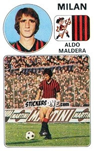 Sticker Aldo Maldera - Calciatori 1976-1977 n. 187 - Panini