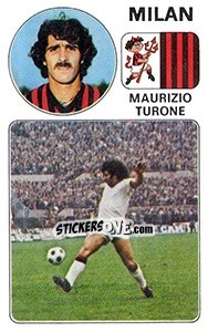 Sticker Maurizio Turone - Calciatori 1976-1977 n. 188 - Panini