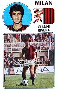 Sticker Gianni Rivera - Calciatori 1976-1977 - Panini