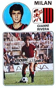 Sticker Gianni Rivera - Calciatori 1976-1977 n. 193 - Panini